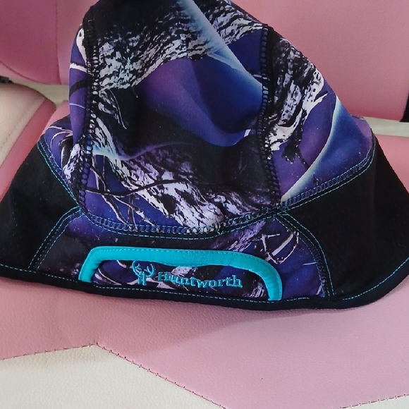 Huntworth Men's Camouflage Hat in Purple and Black - Picture 1 of 6